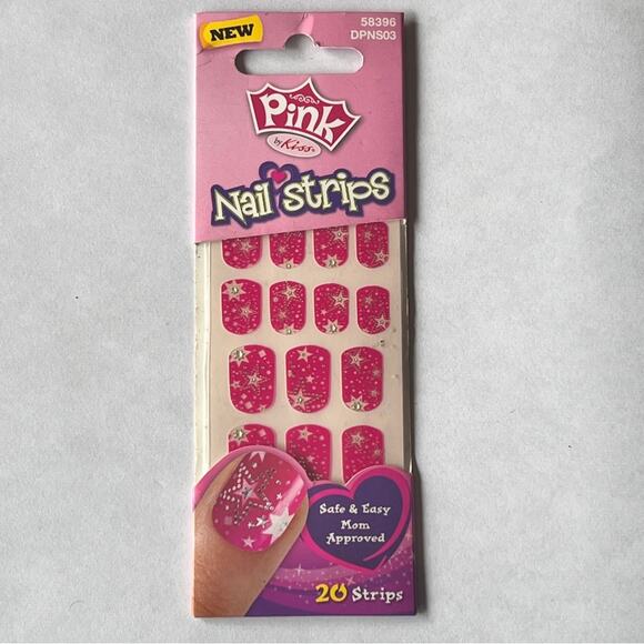 PINK Nail Strips Press On Nail Art  Nail Designs New in Package - Picture 2 of 9